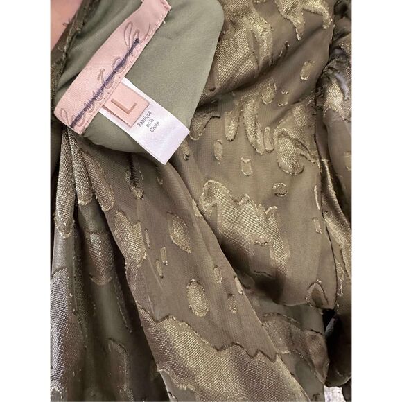 New Anthropologie Biscayne Ruffle Wrap Dress size L - Picture 8 of 10